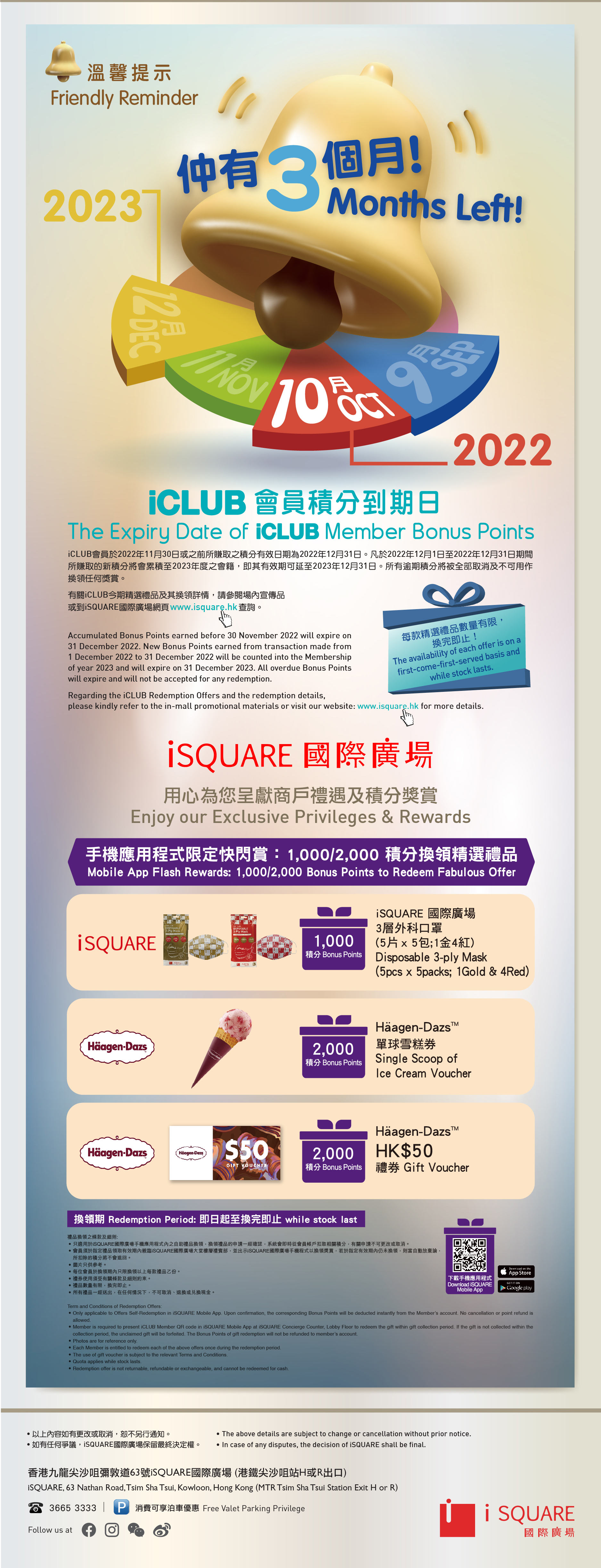 iCLUB 會員積分到期日 The Expiry Date of iCLUB Member Bonus Points